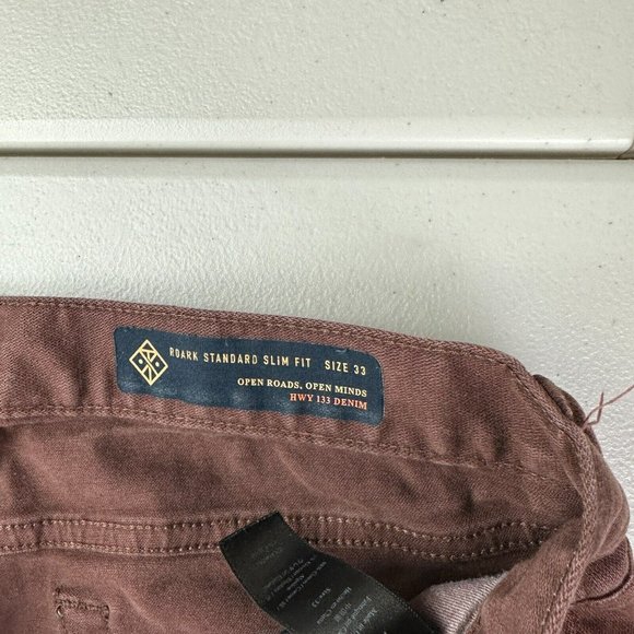 Roark Revival pants Men 33x33 standard Slim Fit Cotton Stretch 133‎ Denim - Picture 9 of 14